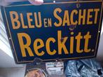 Emaille reclamebord Reckitt, Ophalen of Verzenden, Gebruikt, Reclamebord