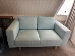 Lichtblauwe IKEA tweezitsbank met opbergvak, Huis en Inrichting, Banken | Bankstellen, Ophalen, 150 tot 200 cm, Tweepersoons, 75 tot 100 cm
