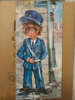 Oude Tekening van Jongen in Uniform Igor, Antiek en Kunst, Ophalen of Verzenden