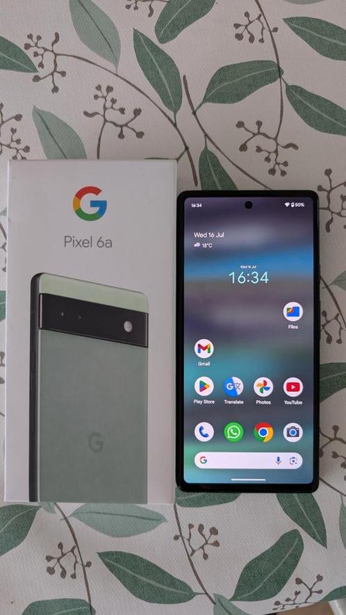 Google Pixel 6A 128GB - Sage Green, Telecommunicatie, Mobiele telefoons | Overige merken, Zo goed als nieuw, Klassiek of Candybar