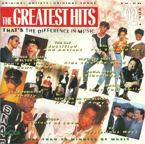 THE GREATEST HITS '92 VOLUME 1 (CD), Cd's en Dvd's, Cd's | Verzamelalbums, Zo goed als nieuw, Pop, Ophalen of Verzenden
