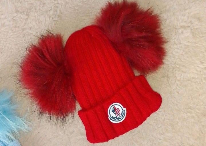 Te schattige rode winter muts afneembare fakefur, Kinderen en Baby's, Ophalen of Verzenden, 104 of kleiner, Jongen of Meisje, Muts
