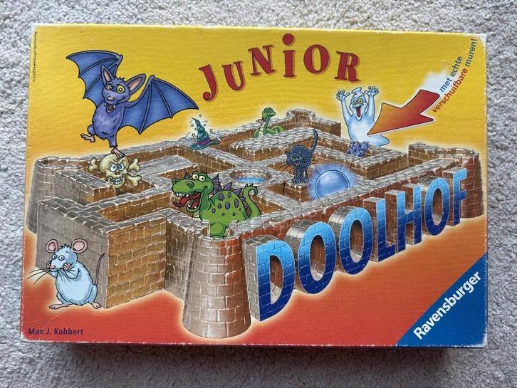 Junior Doolhof, Hobby en Vrije tijd, Gezelschapsspellen | Bordspellen, Gebruikt, Ophalen of Verzenden