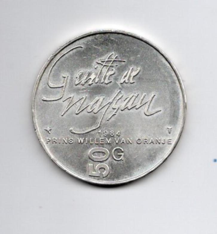 Nederland 50 gulden 1984, Postzegels en Munten, Munten | Nederland, Losse munt, 50 gulden, Koningin Beatrix, Zilver, Verzenden