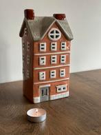 Keramiek grachtenpand huisje met verlichting, Verzamelen, Poppenhuizen en Toebehoren, Ophalen of Verzenden, Zo goed als nieuw