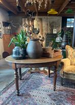 Brocante tafel - ovaal - hout - landelijk, Ophalen