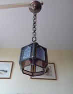 Art Deco hanglamp glas  in lood, Huis en Inrichting, Lampen | Hanglampen, Gebruikt, Ophalen of Verzenden, Glas, 75 cm of meer