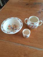 Mooie set kinderservies, BUNNYKINS, English fine bona china, Verzamelen, Ophalen of Verzenden, Zo goed als nieuw, Kop en/of schotel