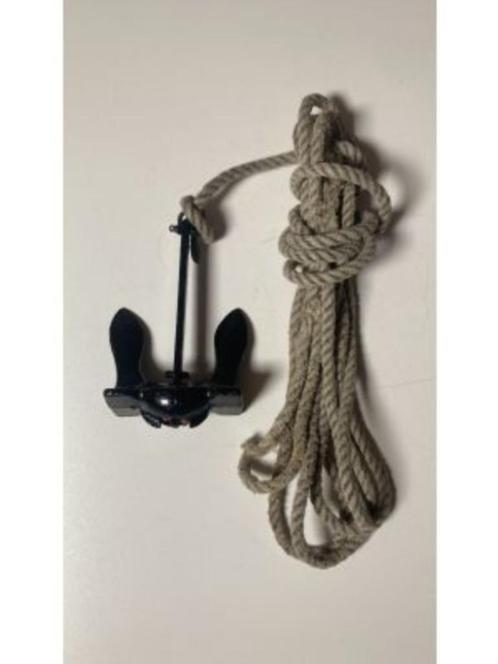 decoratief anker met oud touw, Watersport en Boten, Accessoires en Onderhoud, Gebruikt, Overige typen, Ophalen of Verzenden