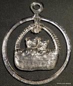 Kosta Boda, two kittens in basket Suncatcher, Ophalen of Verzenden, Huis en Inrichting