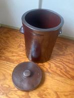 Zuurkoolpot aardewerk 30 liter, Ophalen, Gebruikt