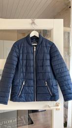 Donkerblauw damesjas met ritszakken mt 46, Ophalen of Verzenden, Zo goed als nieuw, Maat 46/48 (XL) of groter, Blauw