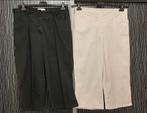 Stehmann driekwart stretch broek 1 zwart/1 wit.Mt.44. P.stuk, Stehmann, Wit, Maat 42/44 (L), Ophalen of Verzenden