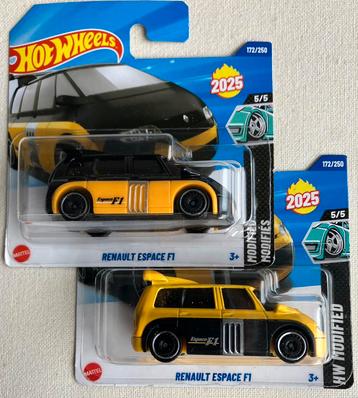 SET van 2 Hot Wheels Renault Espace F1 Hotwheels beschikbaar voor biedingen