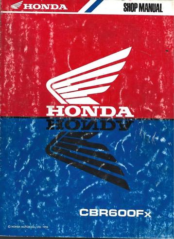 Honda CBR600 Fx shop manual werkplaatsboek beschikbaar voor biedingen