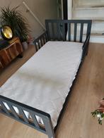 Kinderbed incl matras  70x140 antraciet, 140 tot 160 cm, Gebruikt, Matras, 70 tot 85 cm