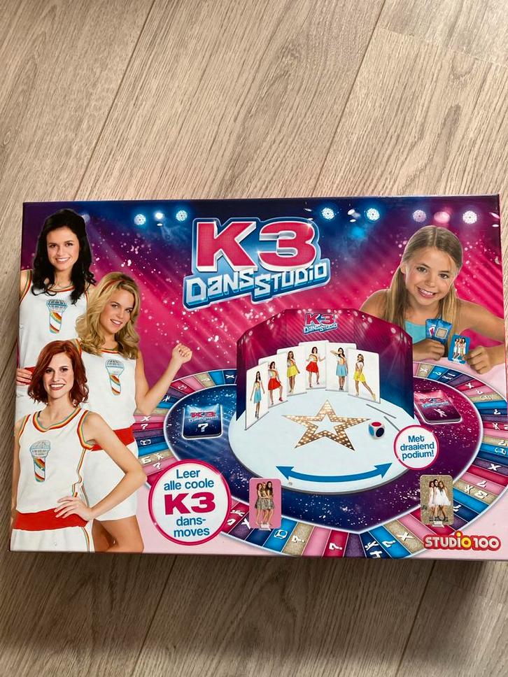 K3 Dansstudio Bordspel, Hobby en Vrije tijd, Gezelschapsspellen | Bordspellen, Gebruikt, Drie of vier spelers, Ophalen of Verzenden