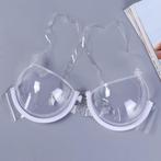 Doorzichtige push up bh plastic ondersteuning dames vrouwen, Verzenden, BH