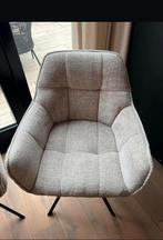2 Prachtige bruin grijs draaibare eetkamerstoel nieuwstaat, Huis en Inrichting, Stoelen, Twee, Bruin, Ophalen of Verzenden, Zo goed als nieuw