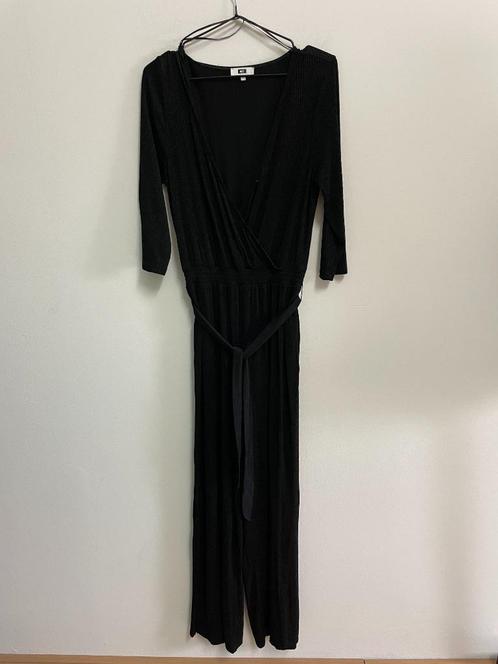 Jump4 - Zwarte We glitter jumpsuit maat S (1), Kleding | Dames, Jumpsuits, Zo goed als nieuw, Maat 38/40 (M), Zwart, Ophalen of Verzenden