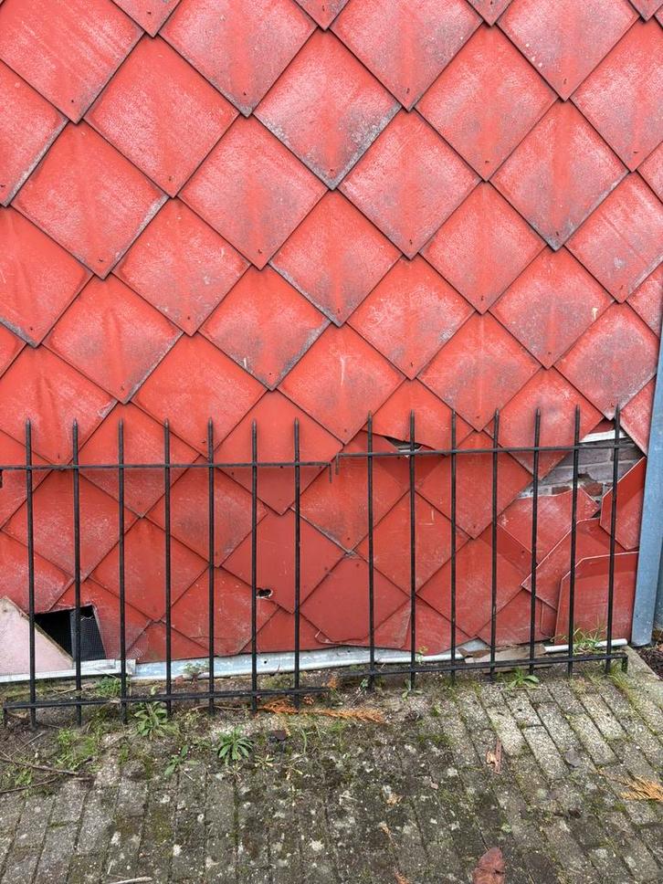 Smeedijzeren tuinhek/hekwerk paneel zwart ca. ,hek, ijzer, Tuin en Terras, Tuinhekken en Hekwerk, Zo goed als nieuw, Sierhekwerk