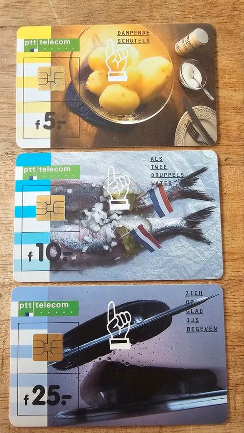 Set van 3 zeldzame PTT telefoonkaarten – Hollands thema, Verzamelen, Telefoonkaarten, Nederland, Ophalen of Verzenden