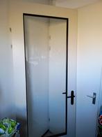 2 stuks binnen opdekdeuren met en zonder glas incl. beslag., Doe-het-zelf en Verbouw, Deuren en Horren, Ophalen, 80 tot 100 cm