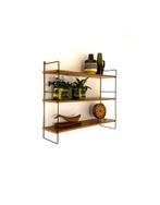 Vintage notenhouten wandrek, WHB Germany ‘60, Huis en Inrichting, Woonaccessoires | Wandplanken en Boekenplanken, Ophalen of Verzenden