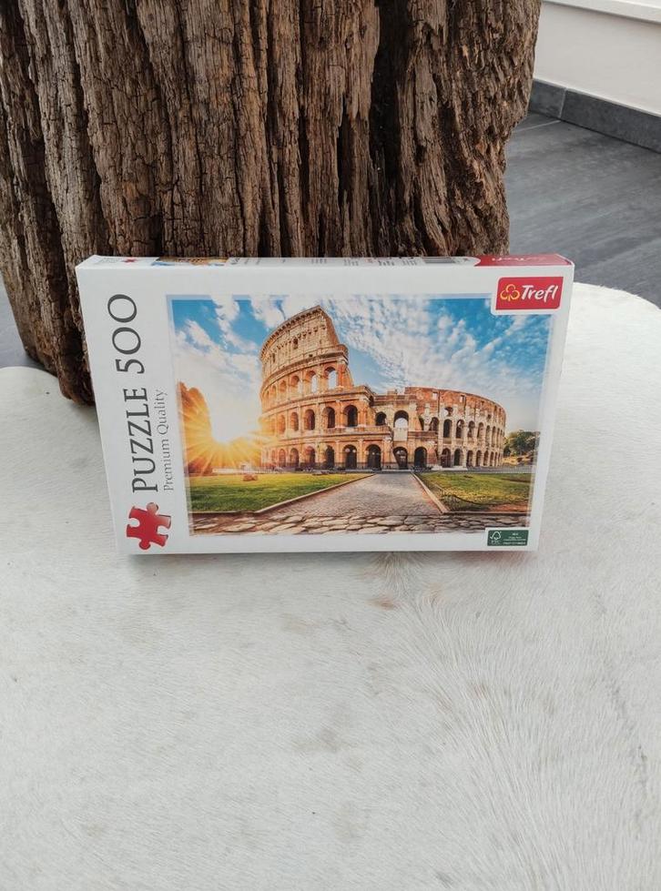 Puzzel 500 stukjes "Colloseum Rome", Hobby en Vrije tijd, Denksport en Puzzels, 500 t/m 1500 stukjes, Ophalen of Verzenden