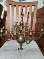 Antieke Koperen Kaarsenkroonluchter - 19e Eeuw, Ophalen, Koper of Brons