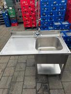 Horeca rvs speoktafel spoelbak wasbak aanrecht incl. Kraan, Huis en Inrichting, Keuken | Keukenelementen, Zo goed als nieuw, Minder dan 100 cm
