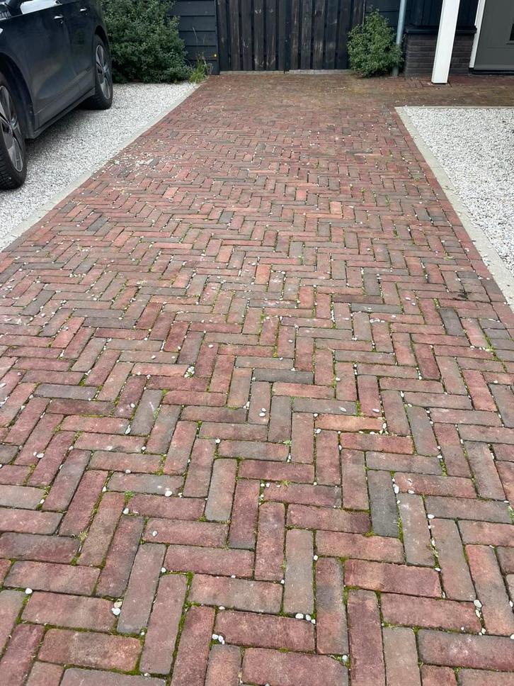 Gebakken Klinkers Dikformaat 25m2, Tuin en Terras, Tegels en Klinkers, Gebruikt, Klinkers, Keramiek, Minder dan 5 m², Ophalen