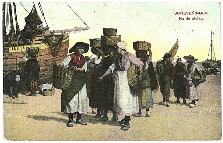 959986 Scheveningen Na de afslag 1913 Gelopen met postzegel, Verzamelen, Ansichtkaarten | Nederland, Gelopen, Zuid-Holland, Voor 1920