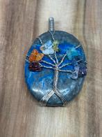Lapis Lazuli Levensboom Edelsteen Hanger - Handgemaakt, Sieraden, Tassen en Uiterlijk, Kettingen, Blauw, Nieuw, Ophalen of Verzenden