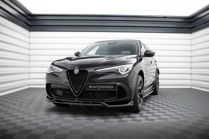 Voorlip spoiler sideskirt diffuser Stelvio Quadrifoglio 16+, Auto diversen, Tuning en Styling, Ophalen of Verzenden