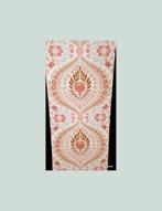 3713 Retro behang vintage roze tulp en bloemenkrans swiet, Verzenden, Roze