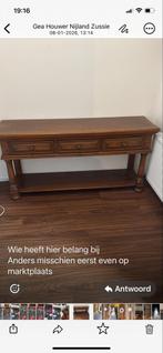 Eiken Sidetable - 145 cm, Ophalen, Gebruikt, 100 tot 150 cm, Eikenhout