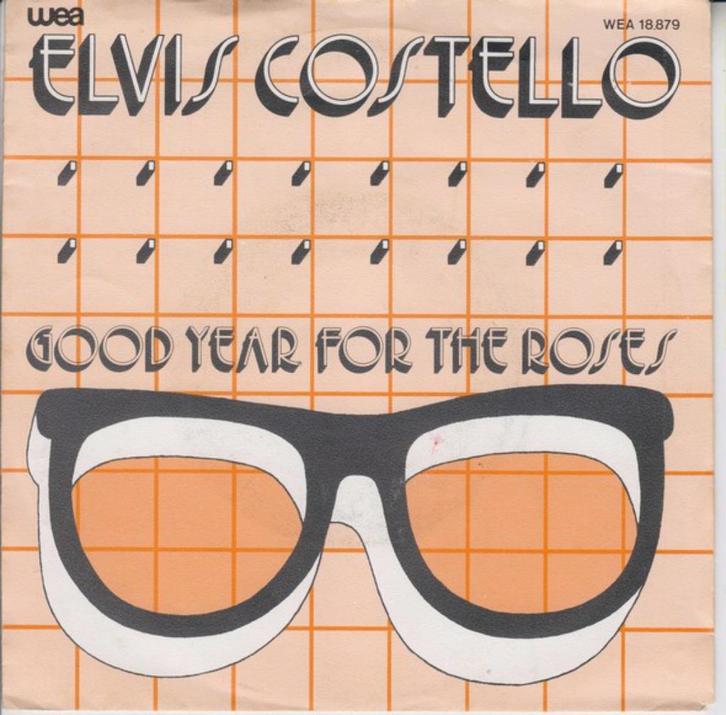 New-Wave (1981) : Elvis Costello - Good Year for the Roses., Cd's en Dvd's, Vinyl Singles, Gebruikt, Single, Pop, 7 inch, Ophalen of Verzenden