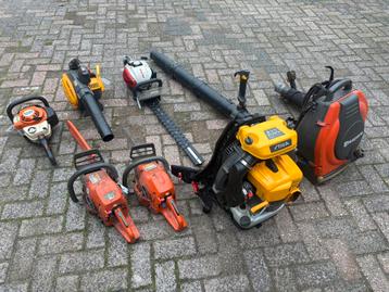 Partij tuinmachines Husqvarna Stiga Stihl opknap beschikbaar voor biedingen