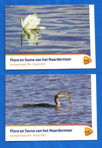 Postzegelmapje 519 A & B - Flora en fauna van 't Naardermeer