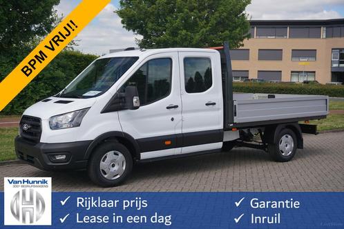 Ford Transit 350L 130PK Doka L3 BPM VRIJ! 12" Sync4 Apple CP, Auto's, Bestelauto's, Bedrijf, Te koop, ABS, Achteruitrijcamera