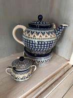 NIEUW Bunzlau Castle theepot, theestoof en suikerpot, Huis en Inrichting, Keuken | Servies, Keramiek, Overige typen, Nieuw, Ophalen of Verzenden
