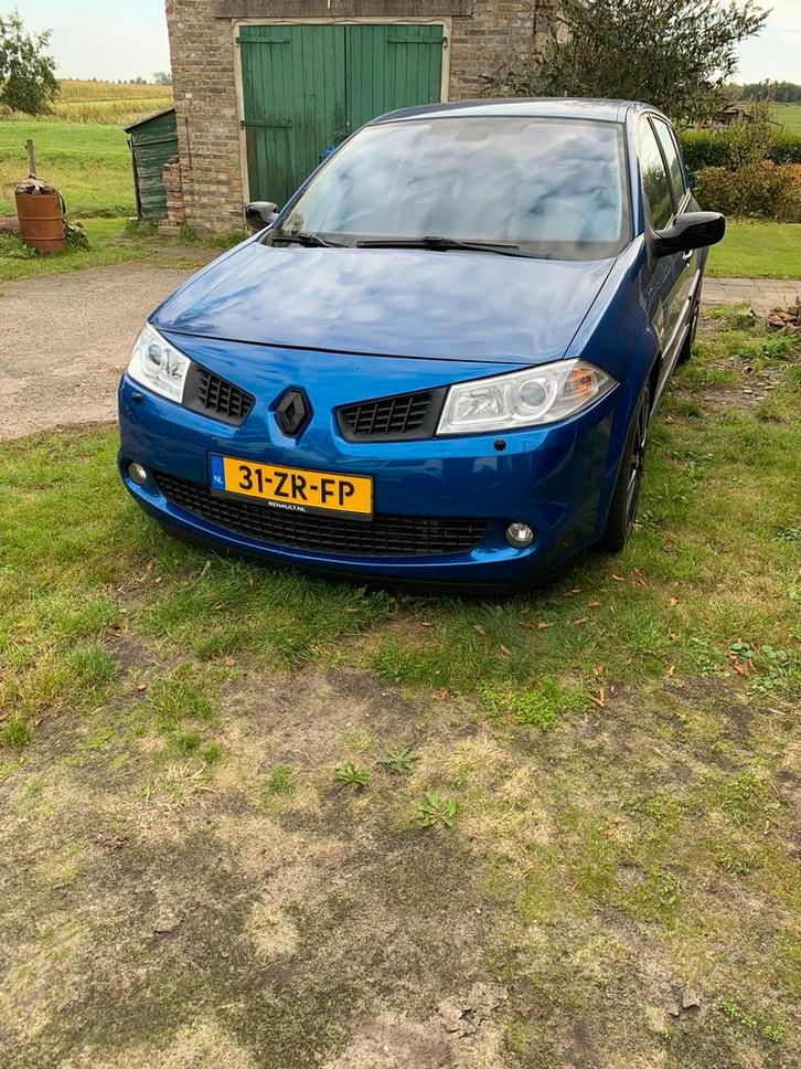 Renault Mégane gt/rs 2.0 16V Turbo 120KW E4 2008 Blauw, Auto's, Renault, Particulier, Mégane, ABS, Airbags, Airconditioning, Boordcomputer