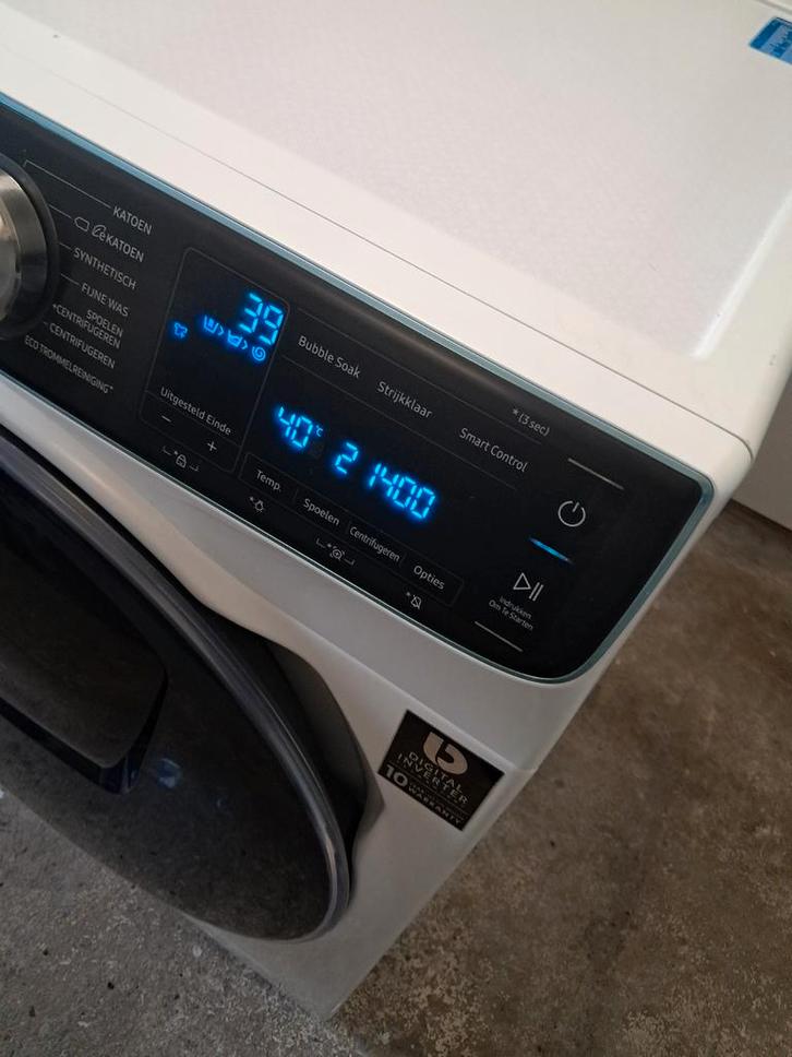 Zgan jonge wasmachine Samsung 8 kilo 1600 toeren, Witgoed en Apparatuur, Wasmachines, Zo goed als nieuw, Voorlader, 8 tot 10 kg