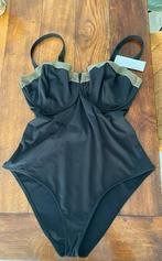 Zwart badpak Calvin Klein mt 42 cup E, Kleding | Dames, Ophalen of Verzenden, Nieuw, Zwart, Badpak