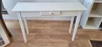Witte sidetable, Ophalen, 100 tot 150 cm, Zo goed als nieuw, 25 tot 50 cm