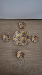 Mille Fleurs antiek porselein bonbon schaal, Ophalen