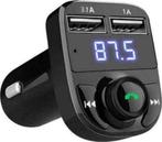 FM Transmitter Bluetooth - Draadloze Carkit - 2x Fastcharger, Nieuw, Ophalen of Verzenden