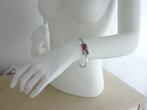 Exclusief verzilverde armband. Deze armband is eenmalig, Verzenden, Nieuw, Rood, Zilver