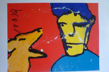 Herman Brood zeefdruk  'Herman & Iggy'  beschikbaar voor biedingen